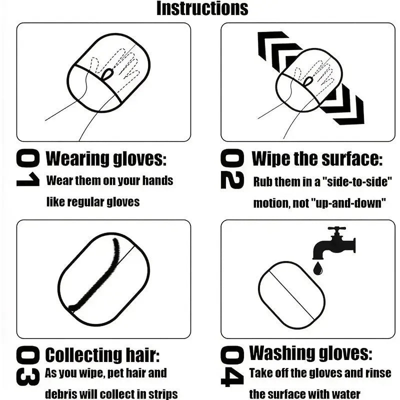 Noble Tail™ Premium Pet Hair Removal Glove